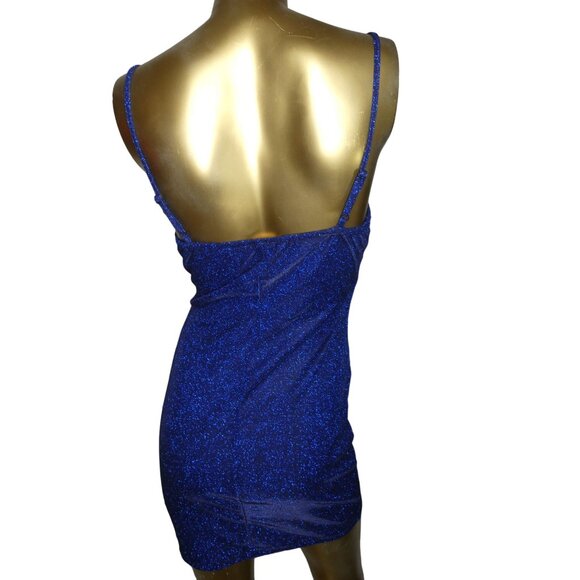 Inspired Hearts Women's‎ Blue Mini Dress 7BYAC791R Size M - Picture 4 of 8